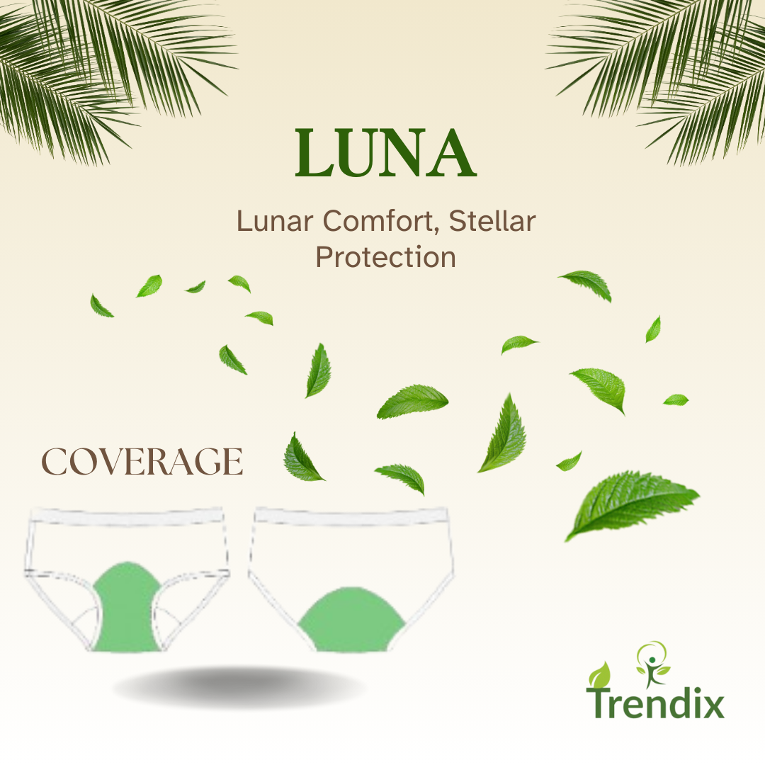 Incontinence period panties for women