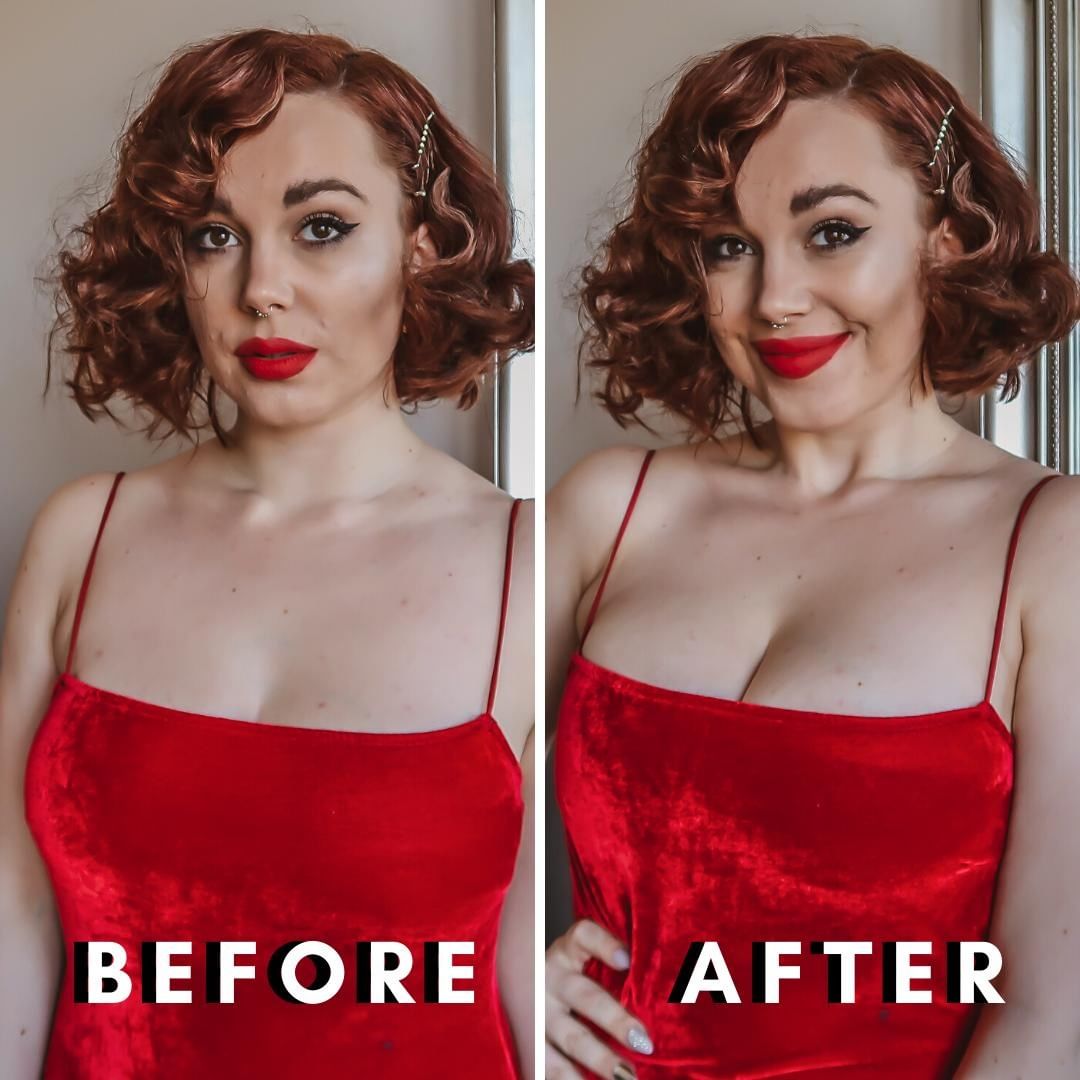 The bra trick that gives bigger breasts an instant lift