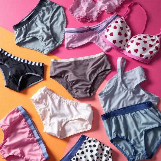 Colorful assortment of stylish underwear for National Underwear Day.