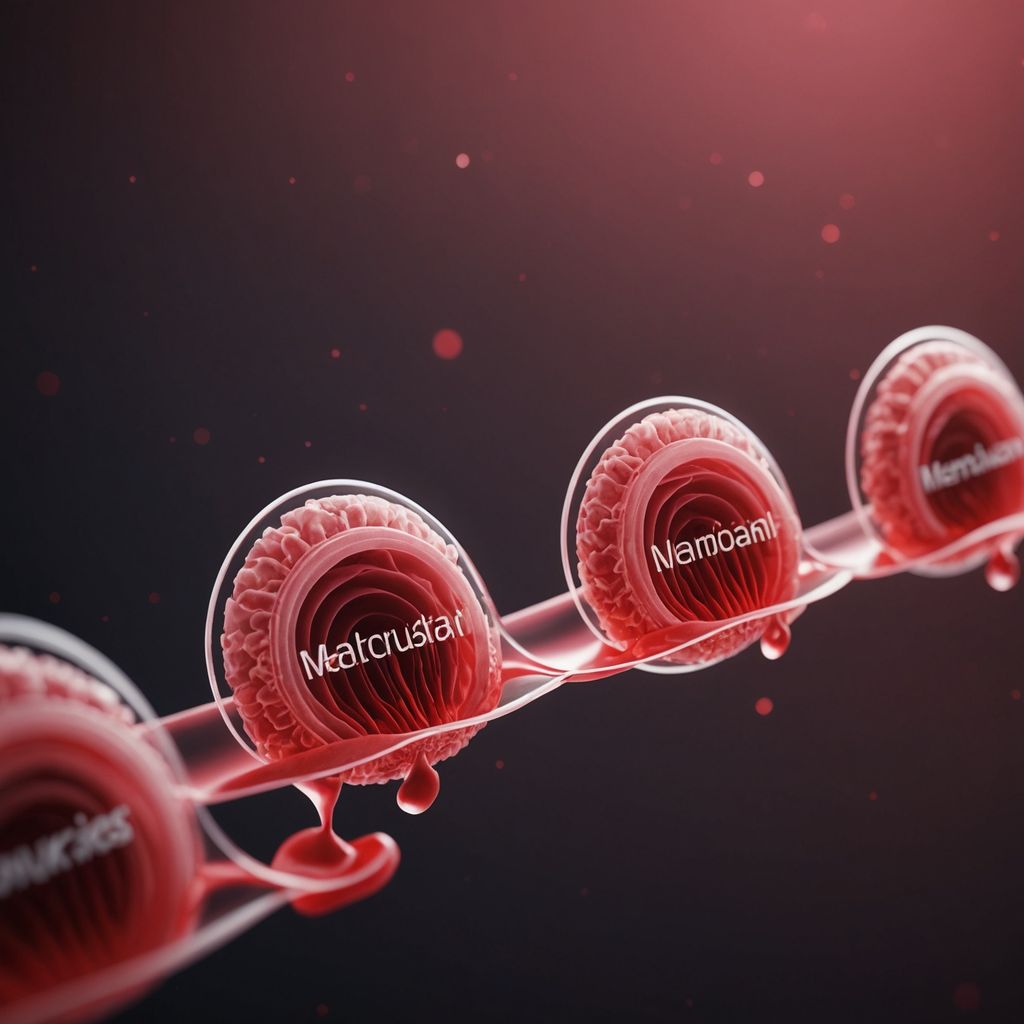 Graphical representation of medium vs. heavy menstrual flow