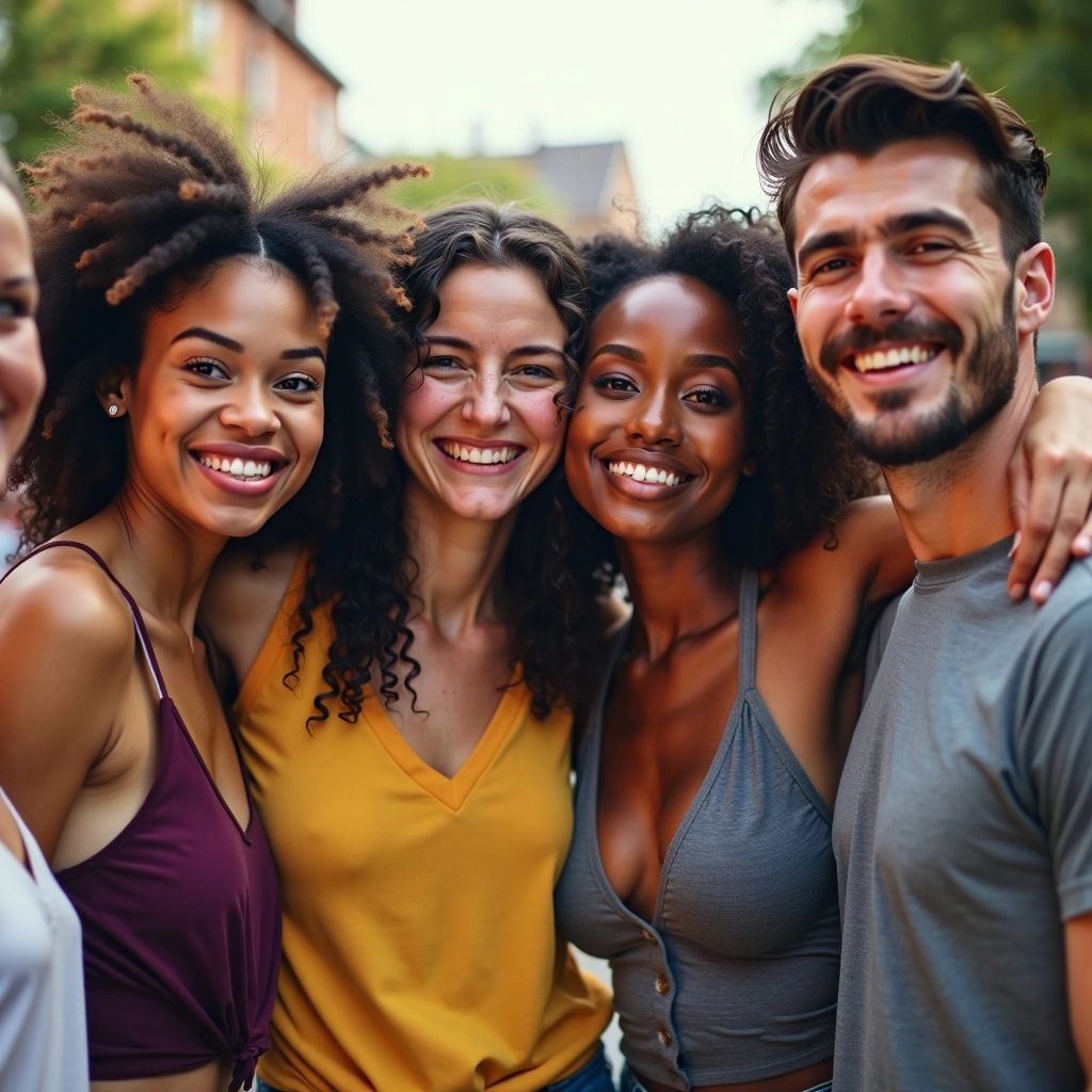 Diverse LGBTQIA group showing unity.