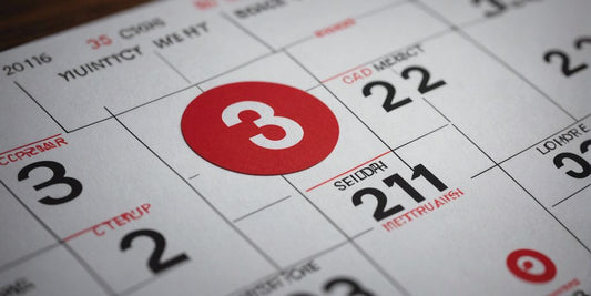 Calendar with red circle on period dates and a question mark symbol, questioning period sex effects.