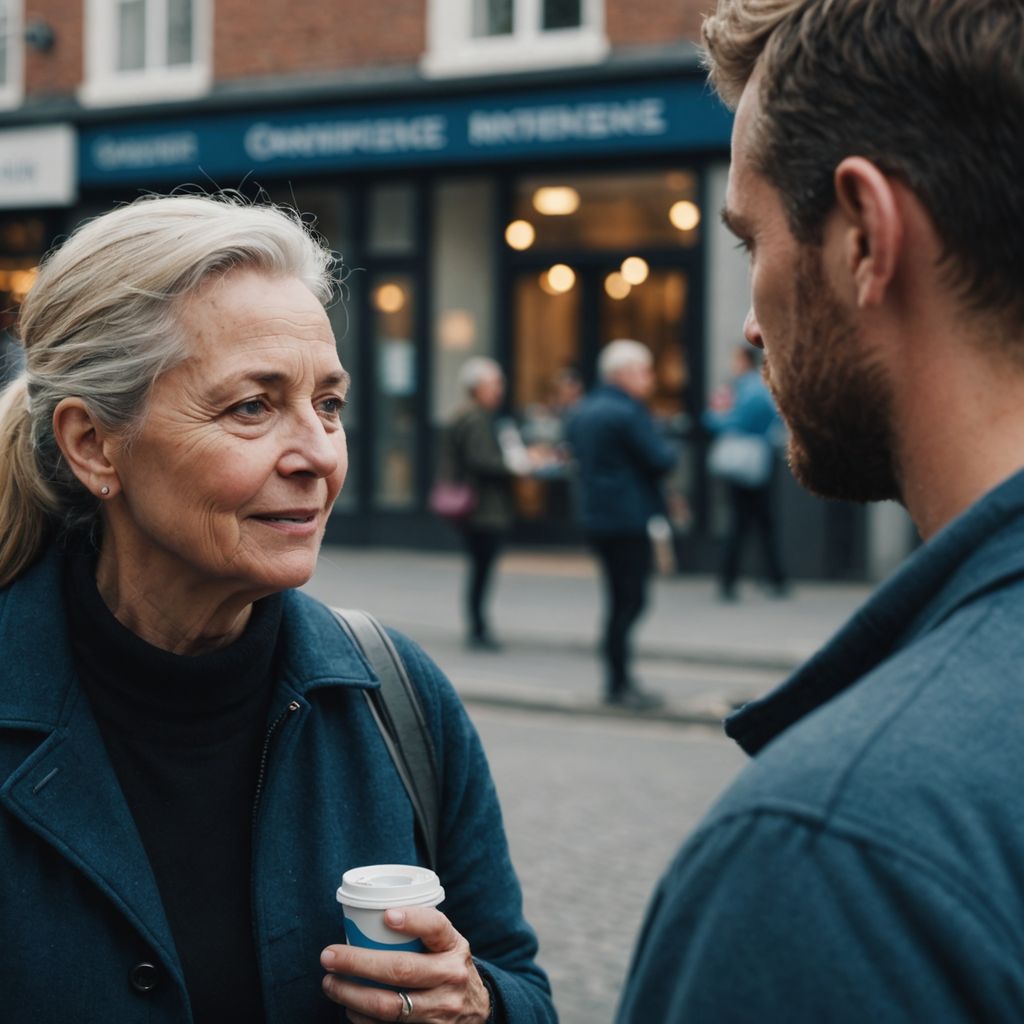 Open conversation about incontinence with a supportive friend