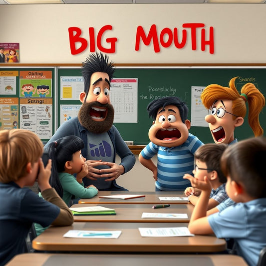 Big Mouth characters teaching in a classroom