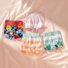 Stylish period shorts in vibrant colors on display.