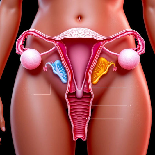 Detailed hyper-realistic image of female reproductive anatomy.