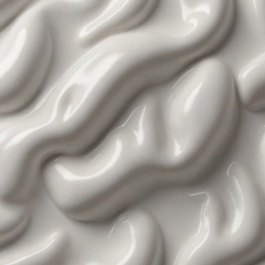 Close-up of thick white creamy substance