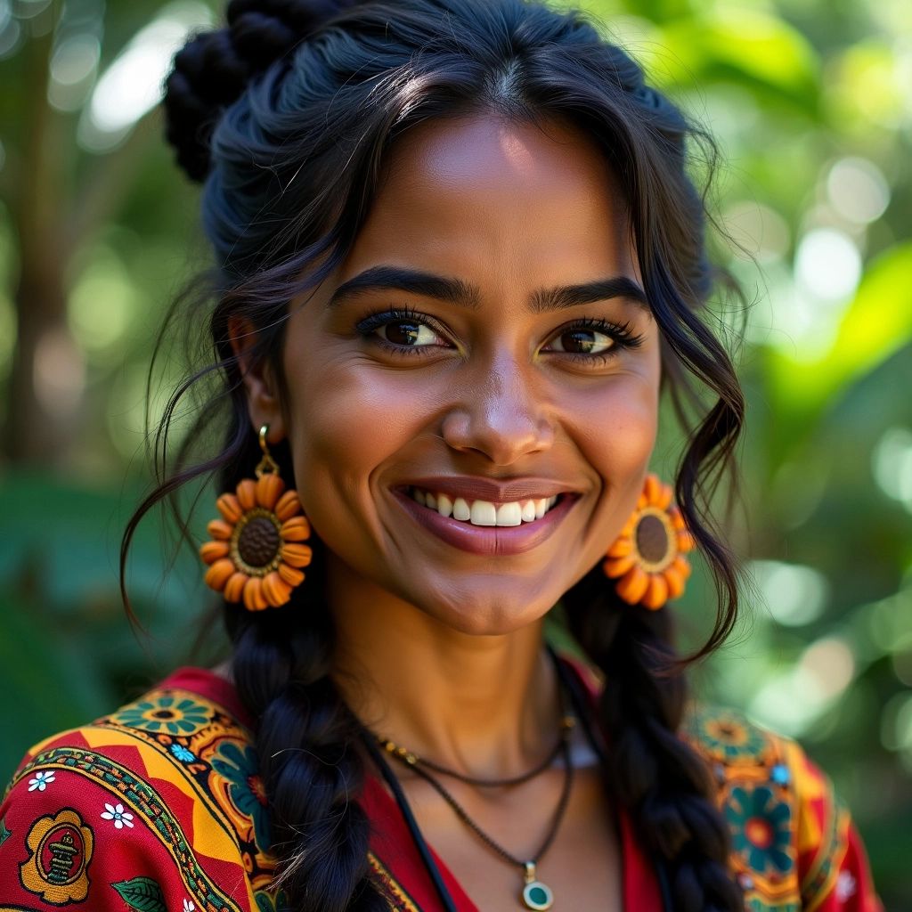 Tiara De Silva, activist, smiling in a natural setting.